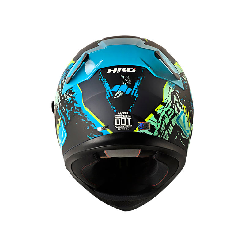 CASCO HRO HRO-514DV GRUNGE MATE AZUL AZUL VISOR IRIDIUM