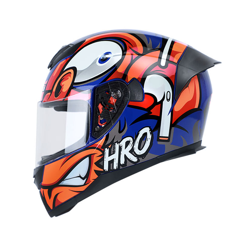 CASCO HRO HRO-511 FUNKY MONK AZUL NARANJA NEON