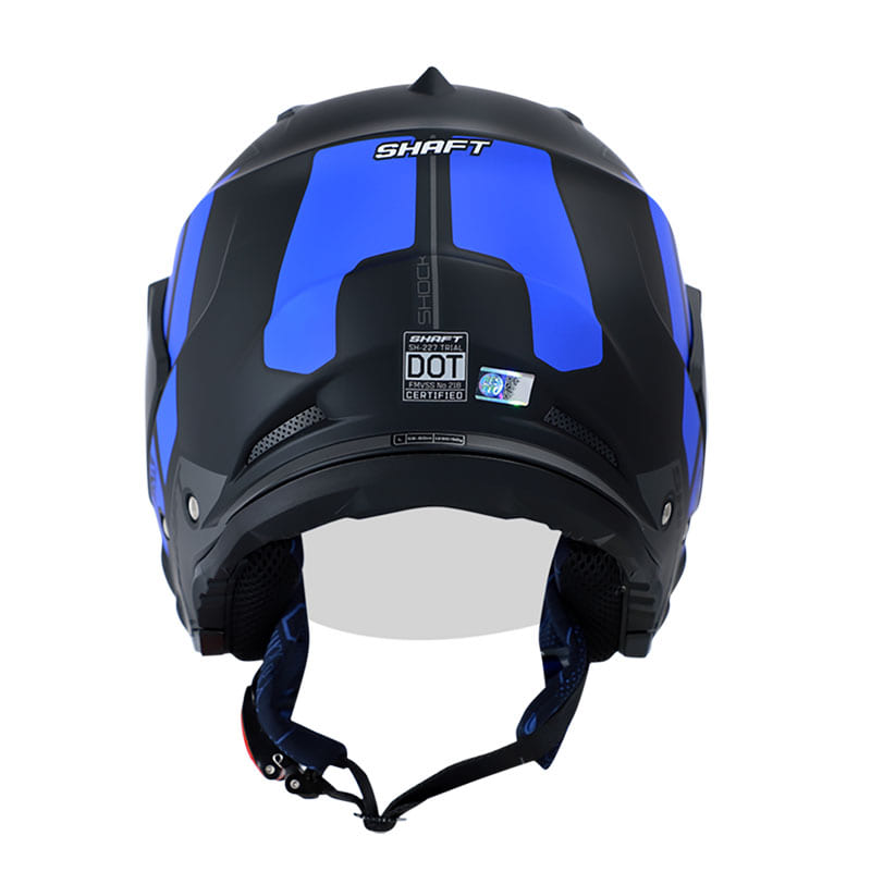 CASCO SHAFT SH-227 SHOCK MATE NEGRO AZUL