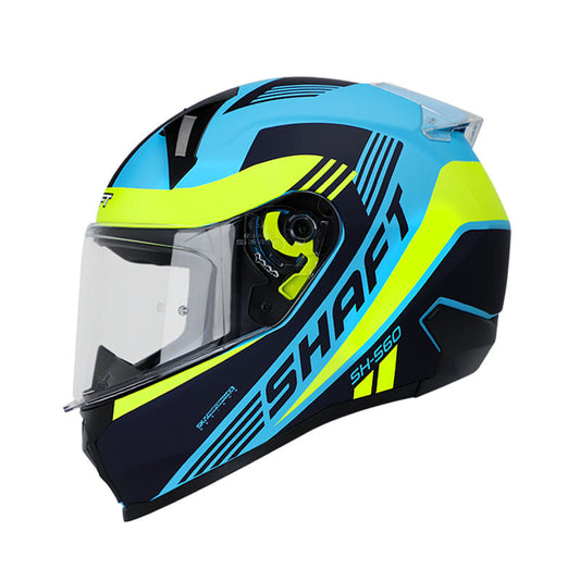 CASCO SHAFT SH-560 ARROW MATE AZUL AMARILLO NEON