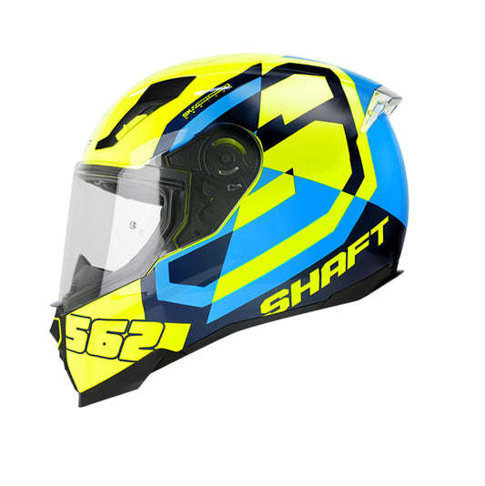 CASCO SHAFT SH-562 GLOBAL AZUL AMARILLO NEON