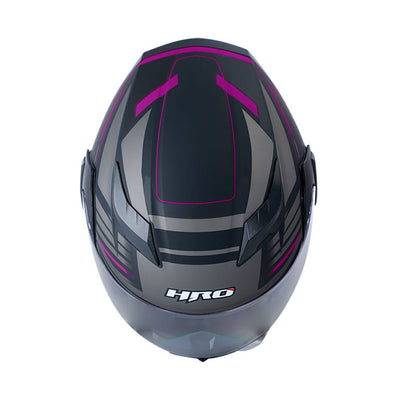 CASCO HRO HRO-3400DV PRESUM MATE NEGRO MORADO NEON