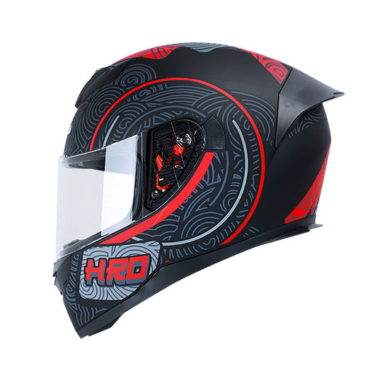 CASCO HRO HRO-511 ORIENTAL MATE NEGRO ROJO