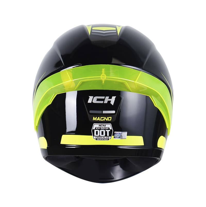 CASCO ICH-501SP MAGNO NEGRO AMARILLO NEON