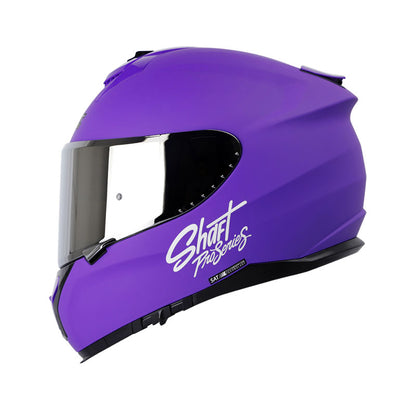 CASCO SHAFT SH-610DV PRO SOLID MATE MORADO VISOR PLATA