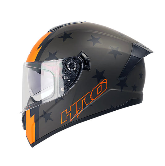 CASCO HRO HRO-518DV PATRIOT MATE NEGRO NARANJA NEON