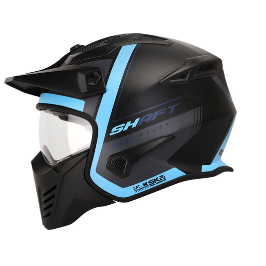 CASCO SHAFT SH-225 BOOM MATE NEGRO AZUL