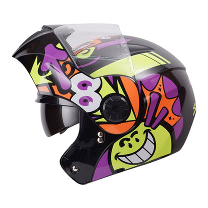 CASCO ICH ICH-3110S SMILE NEGRO AMARILLO NEON