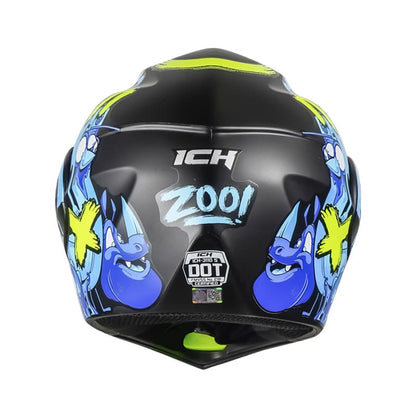 CASCO ICH ICH-3110S ZOO MATE NEGRO AZUL