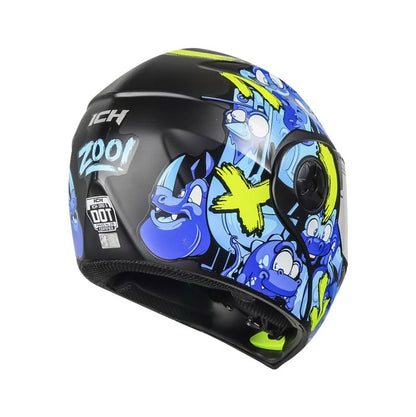 CASCO ICH ICH-3110S ZOO MATE NEGRO AZUL