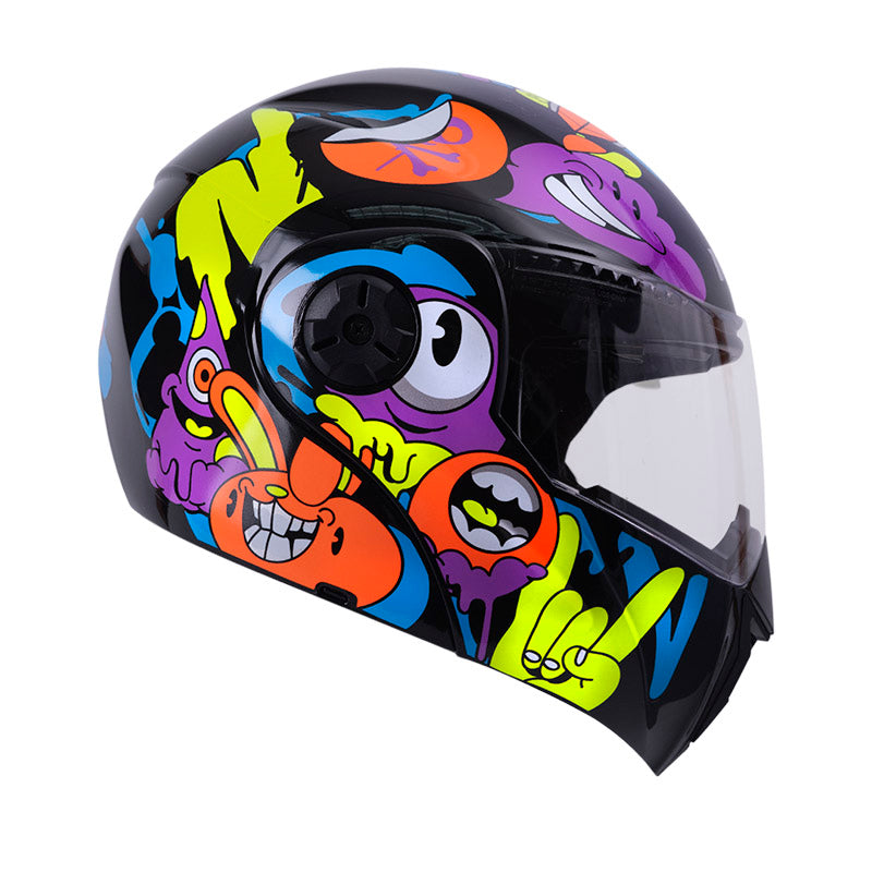 CASCO ICH ICH-3110S CRAZY RAIN NEGRO MORADO