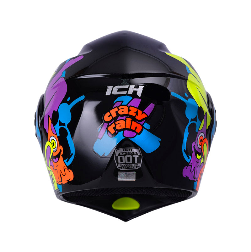 CASCO ICH ICH-3110S CRAZY RAIN NEGRO MORADO