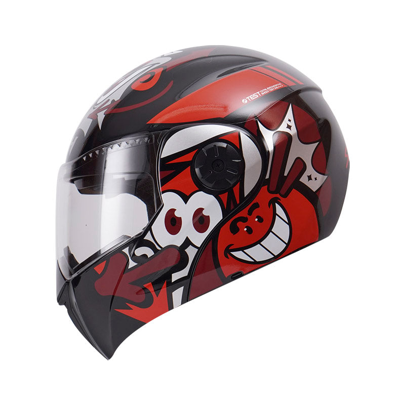 CASCO ICH ICH-3110S SMILE NEGRO ROJO