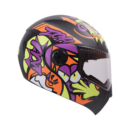 CASCO ICH ICH-3110S SMILE MATE NEGRO AMARILLO NEON