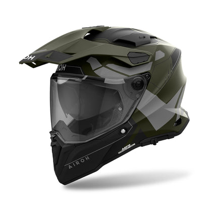 CASCO AIROH COMMANDER 2 REVEAL VERDE MILITAR