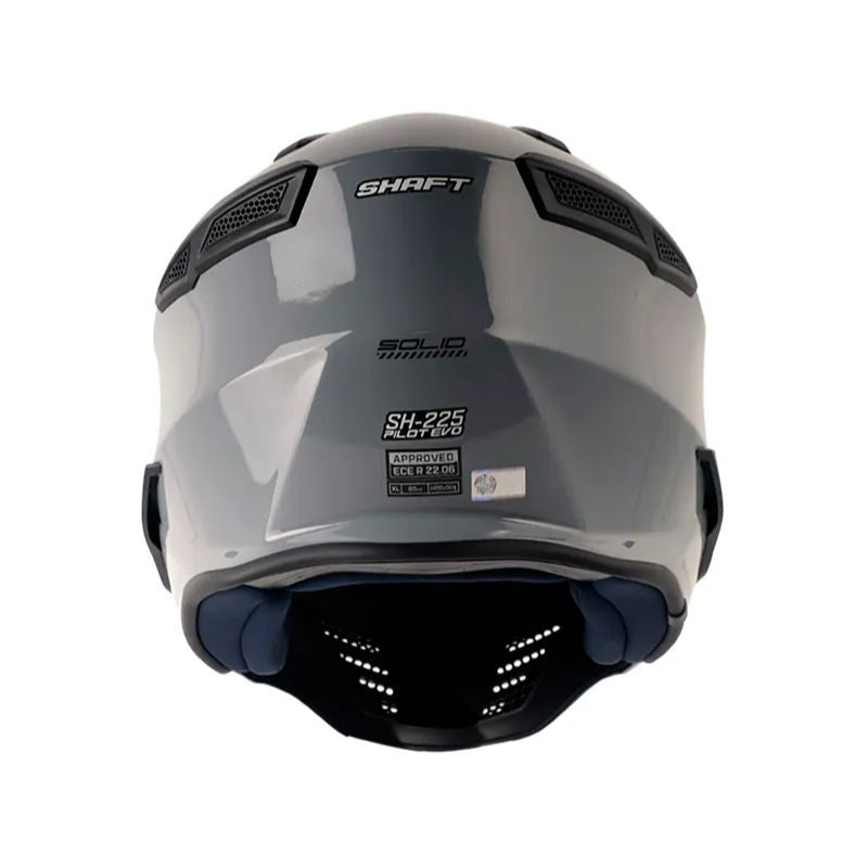 CASCO SHAFT SH-225 PILOT SOLID GRIS NEGRO + ACCESORIO