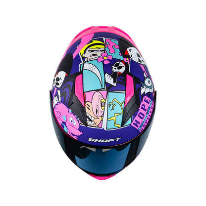 CASCO SHAFT SH-582SP EVO BILLY Y MANDY MORADO FUCSIA IRIDIUM