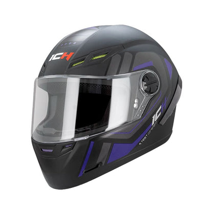 CASCO ICH ICH-501SP EZTOR MATE NEGRO AZUL NAVY