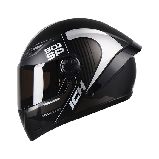 CASCO ICH ICH-501SP BADLY MATE NEGRO GRIS VISOR HUMO