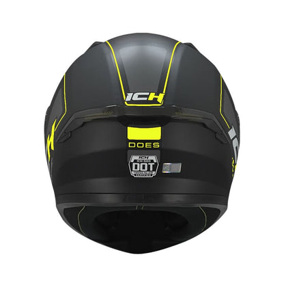 CASCO ICH ICH-503SP DOES MATE NEGRO AMARILLO NEON