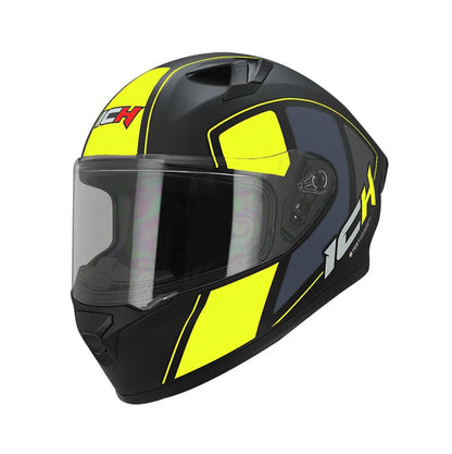 CASCO ICH ICH-503SP DOES MATE NEGRO AMARILLO NEON