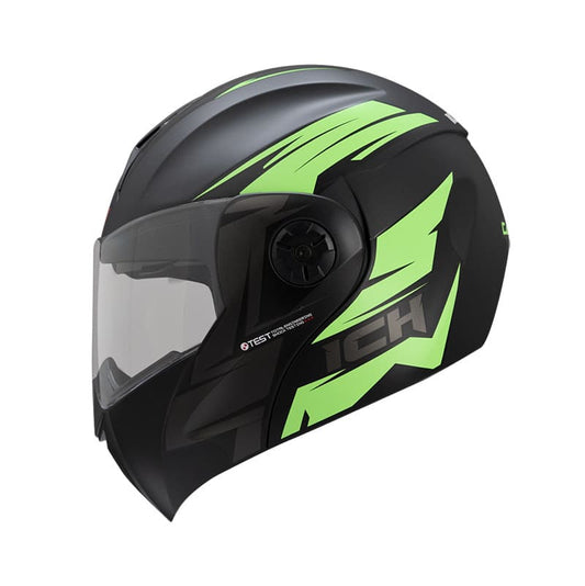 CASCO ICH ICH-3110DV CAST MATE NEGRO VERDE NEON