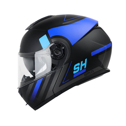 CASCO SHAFT SH-3910DV DIMETIL MATE NEGRO AZUL