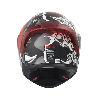 CASCO SHAFT SH-526SP KROK MATE NEGRO ROJO