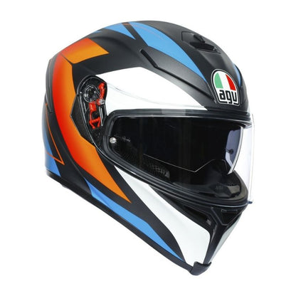 CASCO AGV K5 S CORE MATE AZUL NARANJA