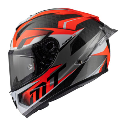 CASCO MT RAPIDE PRO FUGAZ BLANCO ROJO