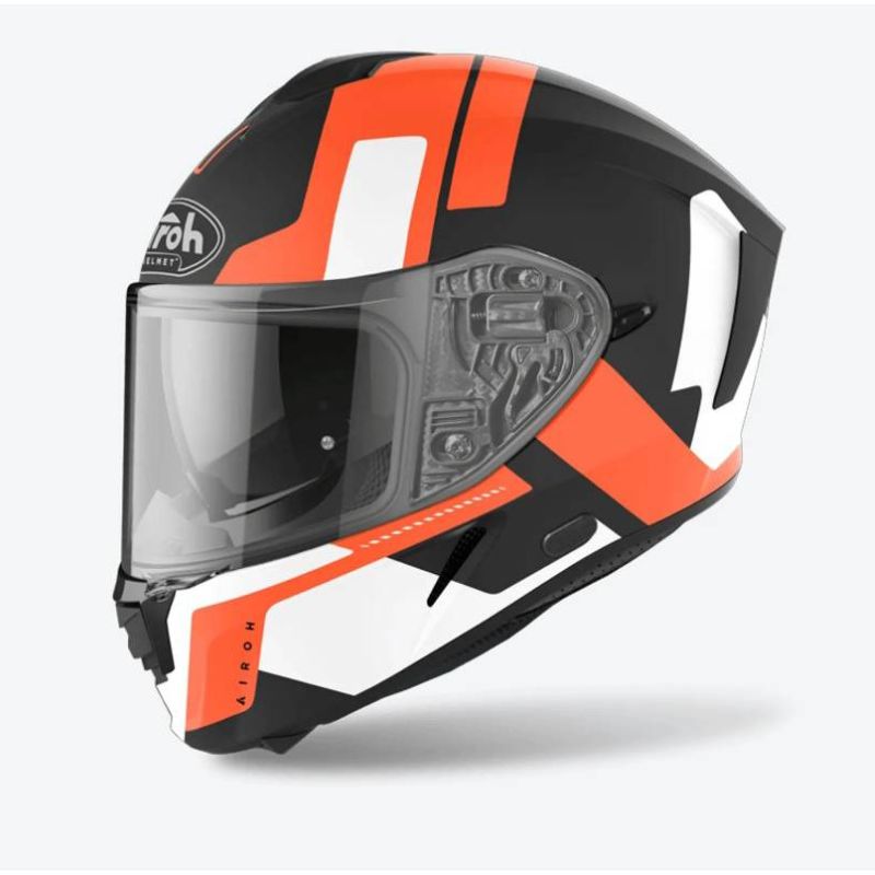 CASCO AIROH SPARK SHOGUN MATE NARANJA