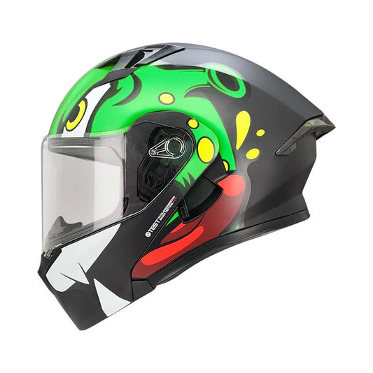 CASCO ICH ICH-3120DV MARTIAN MATE NEGRO VERDE NEON