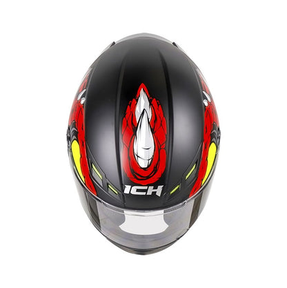 CASCO ICH-501SP FAFNIR MATE NEGRO ROJO