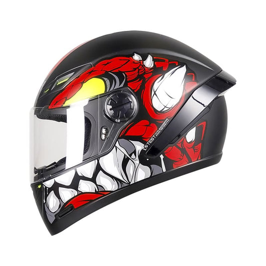 CASCO ICH-501SP FAFNIR MATE NEGRO ROJO