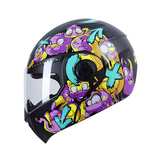 CASCO ICH ICH-3110S ZOO MATE NEGRO AMARILLO NEON