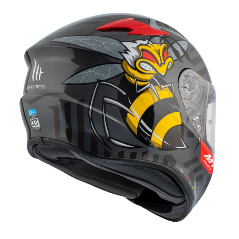 CASCO MT TARGO BEE ROJO American Motos