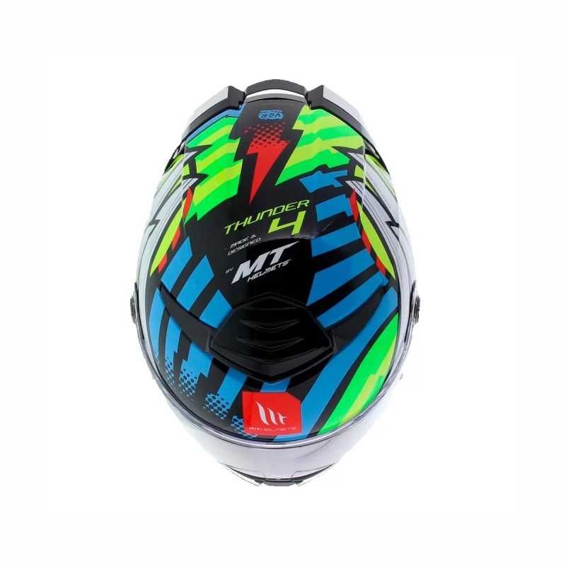 CASCO MT THUNDER 4 SV DRAX AZUL PERLA