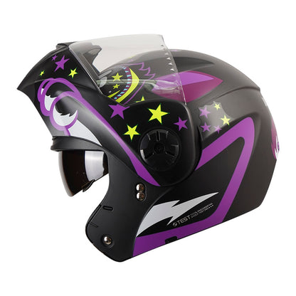 CASCO ICH ICH-3110S CUTTIE KITTY MATE NEGRO MORADO NEON