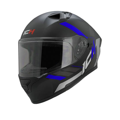 CASCO ICH ICH-503SP GEGGA MATE NEGRO AZUL