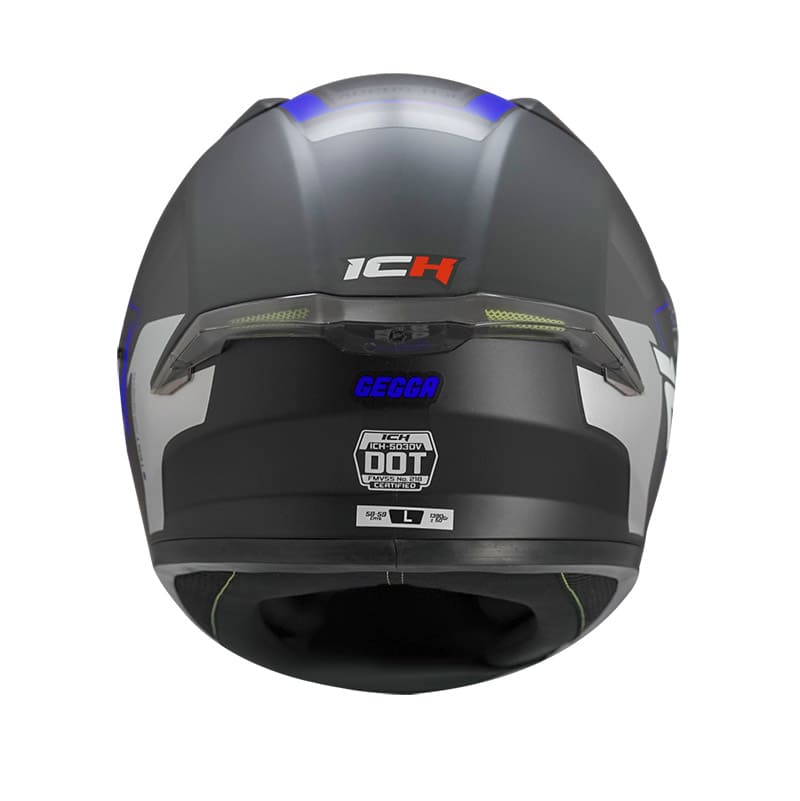 CASCO ICH ICH-503SP GEGGA MATE NEGRO AZUL