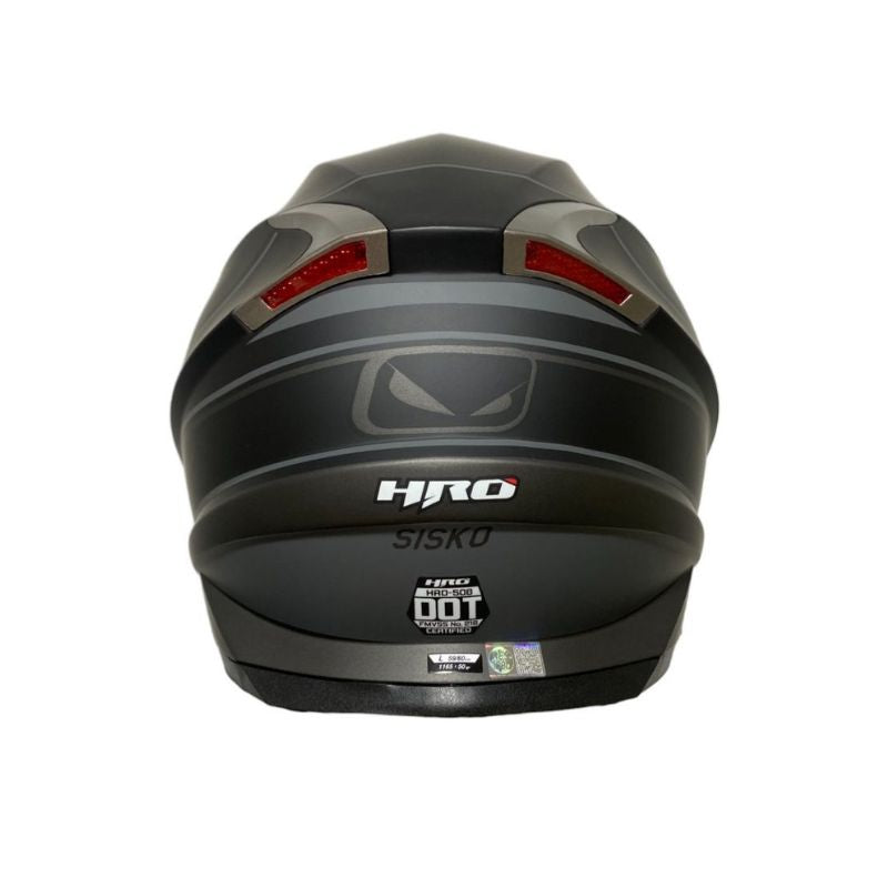 CASCO HRO HRO-508 SISKO MATE NEGRO GRIS