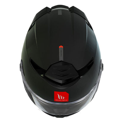 CASCO MT THUNDER 4 SV SOLID MATE NEGRO