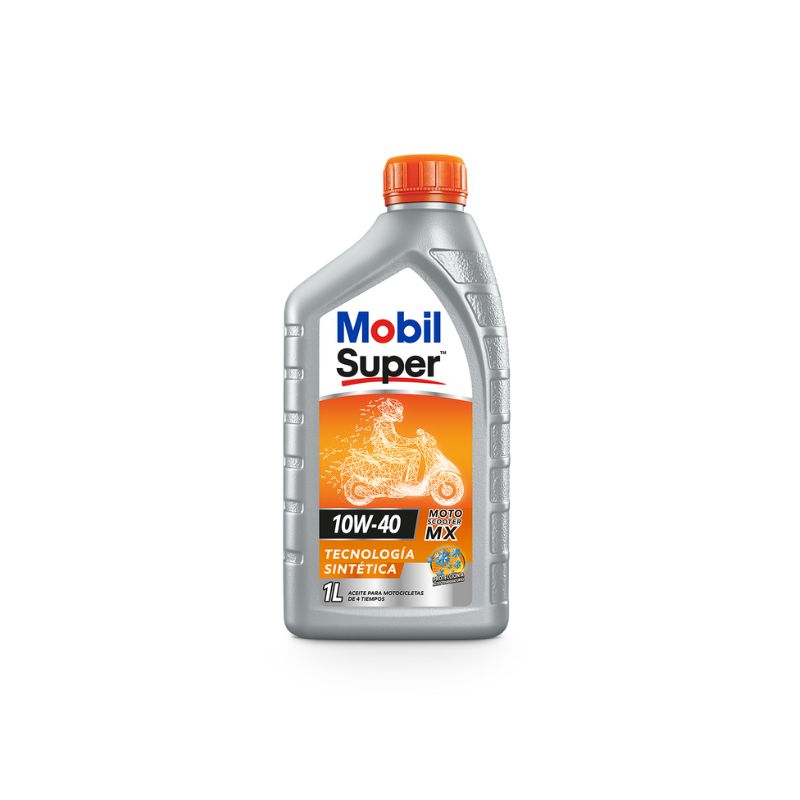 ACEITE MOBIL SUPER 10W40 SCOOTER MX 4T 1L