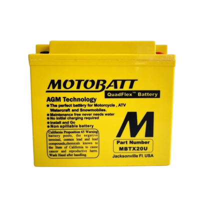 BATERIA MOTOBATT MBTX20U AGM QUAFLEX