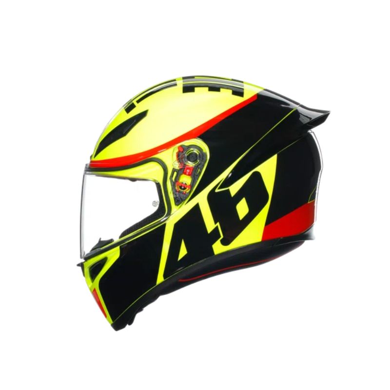 CASCO AGV K1 S GRAZIE VALE BRILLANTE AMARILLO NEON NEGRO