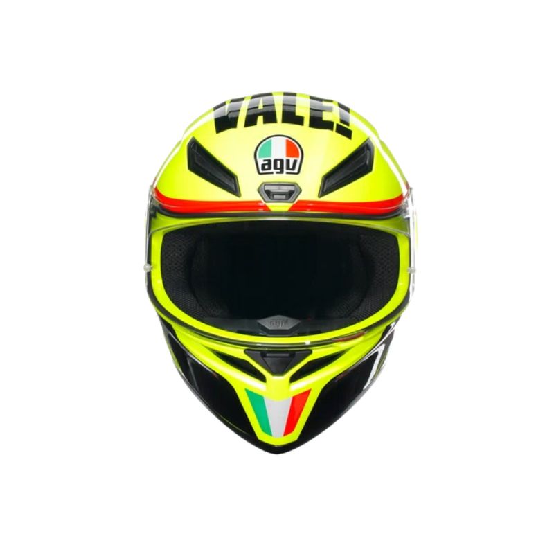 CASCO AGV K1 S GRAZIE VALE BRILLANTE AMARILLO NEON NEGRO