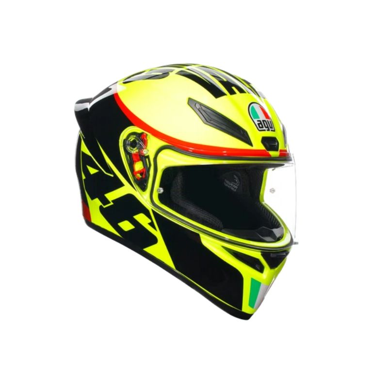 CASCO AGV K1 S GRAZIE VALE BRILLANTE AMARILLO NEON NEGRO