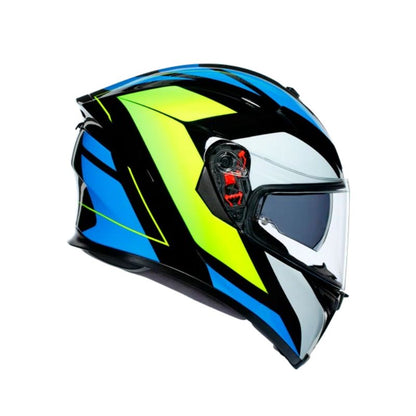 CASCO AGV K5S CORE AZUL AMARILLO NEON