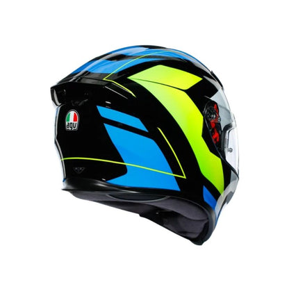 CASCO AGV K5S CORE AZUL AMARILLO NEON