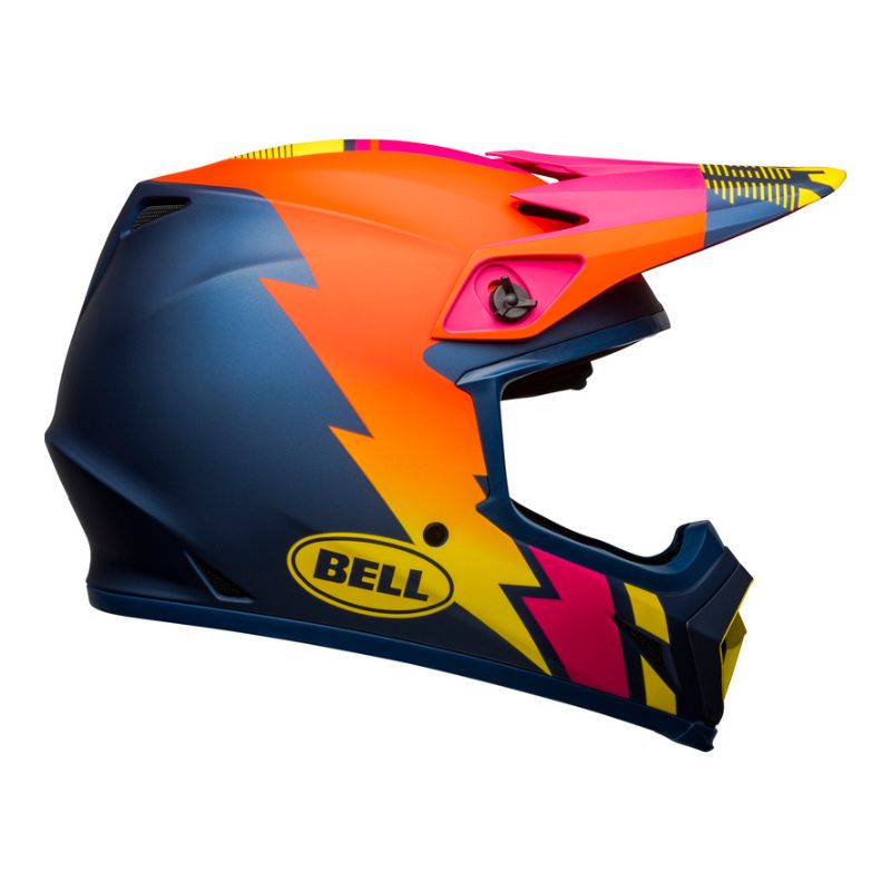 CASCO BELL MX9 MIPS STRIKE MATE AZUL NARANJA